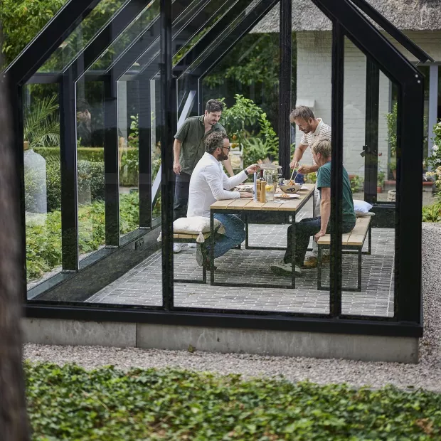 Basis van de tuinkamer